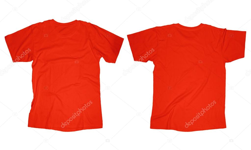 red t shirt blank