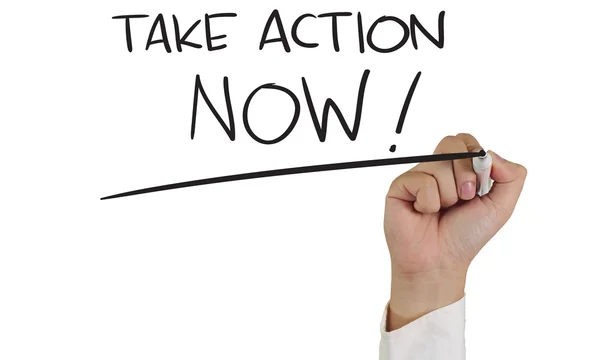 Take Action Now ! — Stock Photo, Image