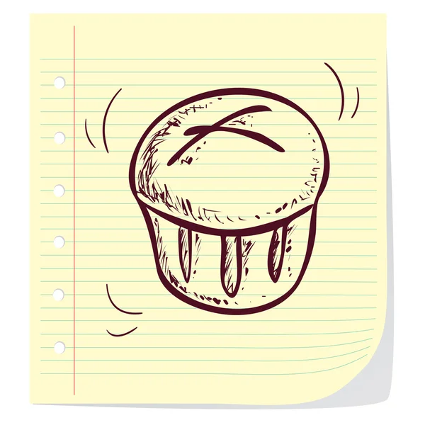 Muffin — Stockvector