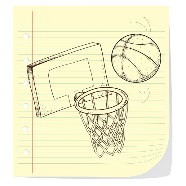 Baloncesto — Vector de stock