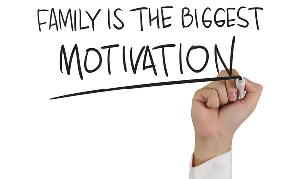 Familie ist die größte Motivation — Stockfoto