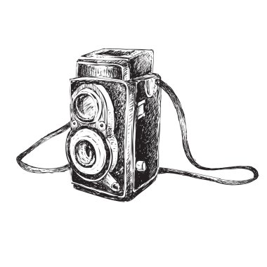 Retro kamera Doodle
