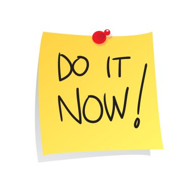 Do It Now clipart