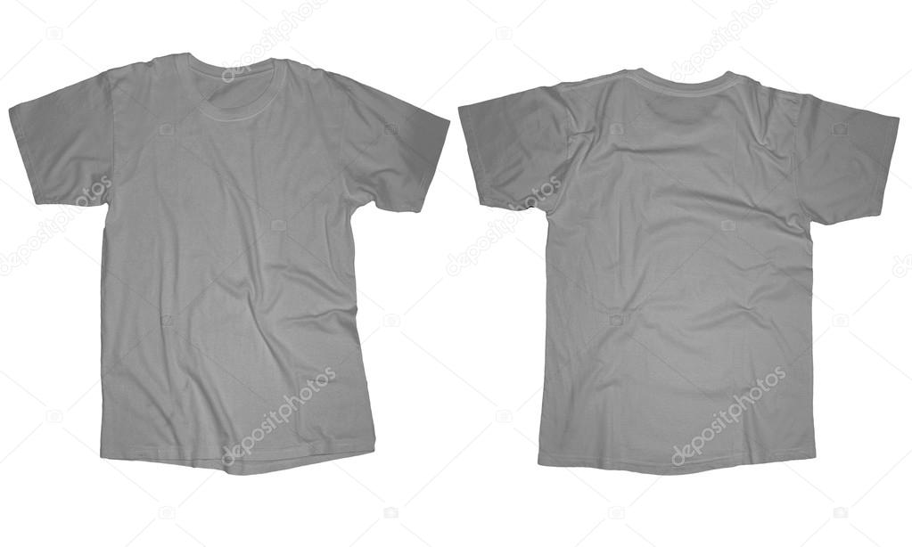 Wrinkled Grey Shirt Template