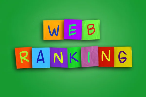 Web-Ranking Internet-Konzept — Stockfoto