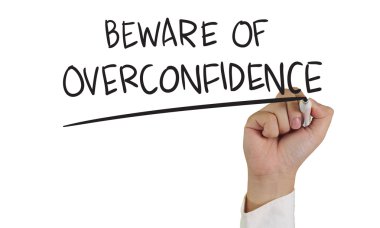 Beware of Overconfidence clipart
