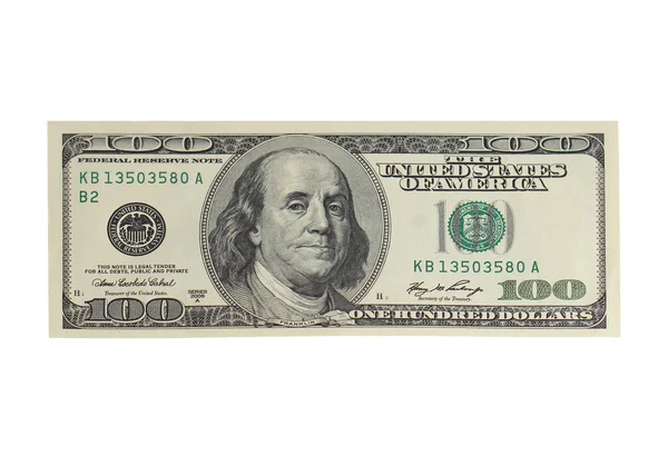 100 dolarové bankovky — Stock fotografie