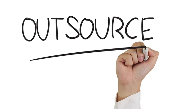 Concetto di outsource — Foto Stock