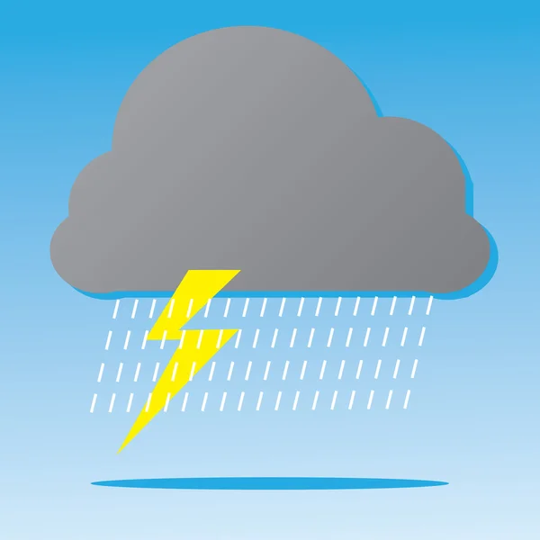 Rain Storm Cloud — Stock Vector