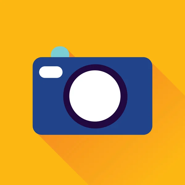 Camera Flat Icon — Stock Vector