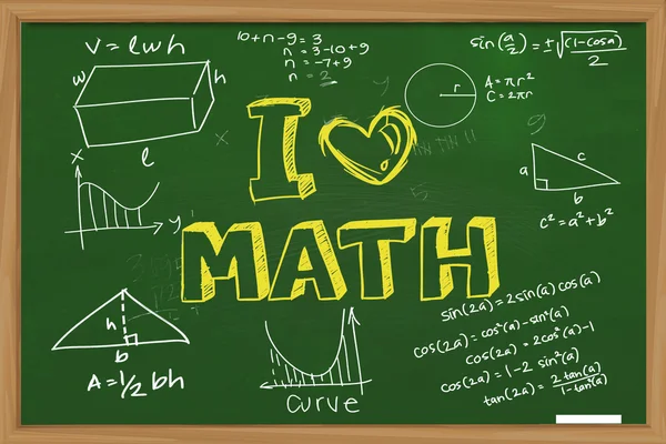 Adoro Matemática. — Fotografia de Stock