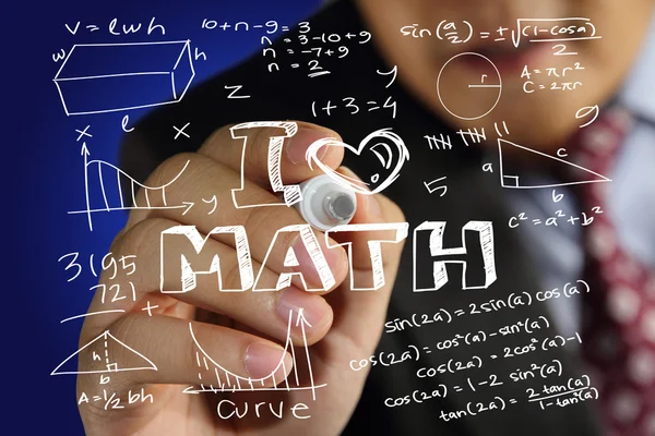 Kocham matematyki — Zdjęcie stockowe