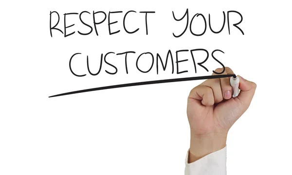 Respeitar seus clientes — Fotografia de Stock