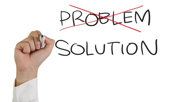 Problem und Lösung — Stockfoto