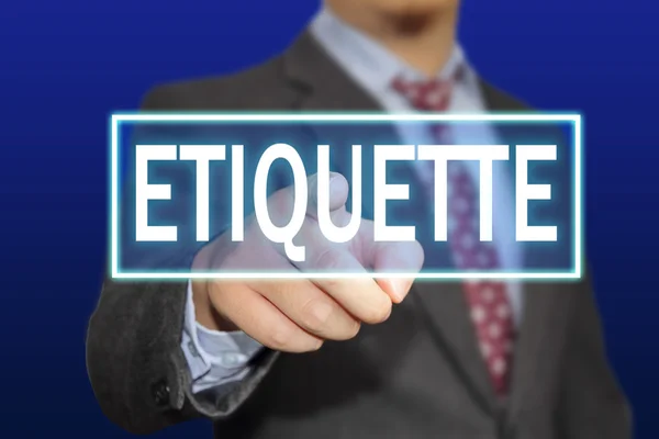 Etiquette Concept — Stock Photo, Image