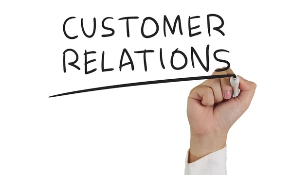 Relações com os clientes — Fotografia de Stock