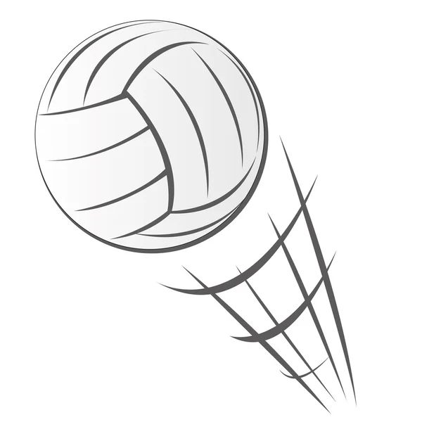 Speeding Volleyball Motion — Stockvector