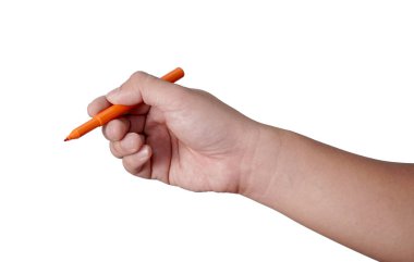 Erkek el yazısı, beyaz kalemle kesilmiş.