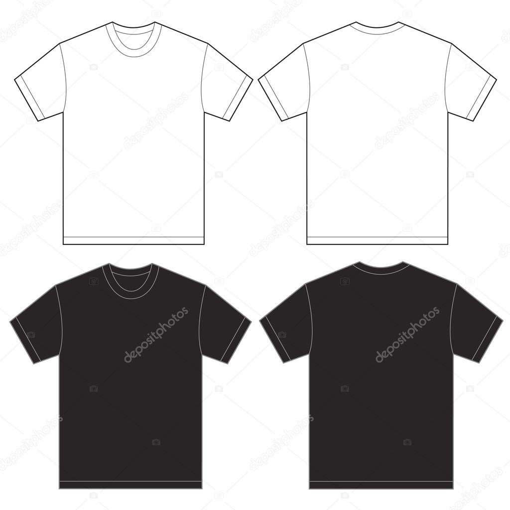 Black White Shirt Design Template For Men Stock Vector by ©airdone 87741036