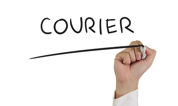 Courier Typography Concept — Stock Photo, Image