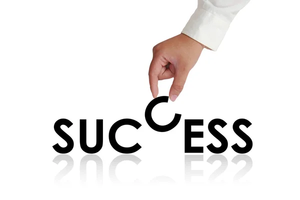 Concetto di tipografia di successo — Foto Stock