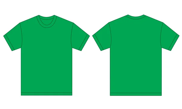 Зеленая рубашка дизайн шаблон для мужчин — стоковый вектор