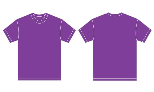Plantilla de diseño de camisa púrpura para hombres — Vector de stock