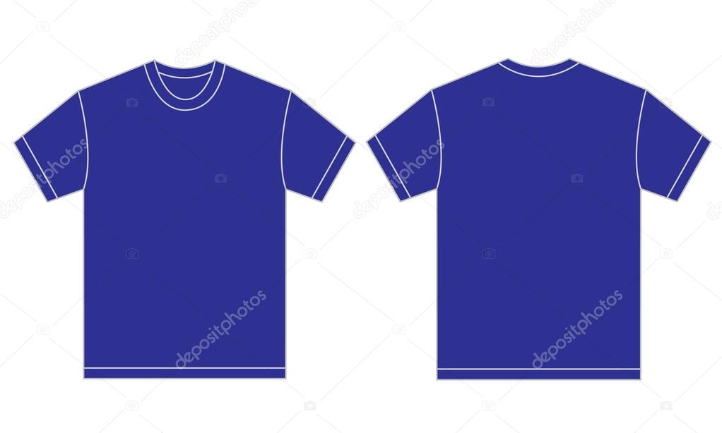 Blue Shirt Design Template For Men
