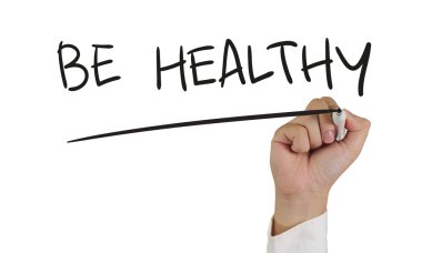 Sağlık kavramı tipografi