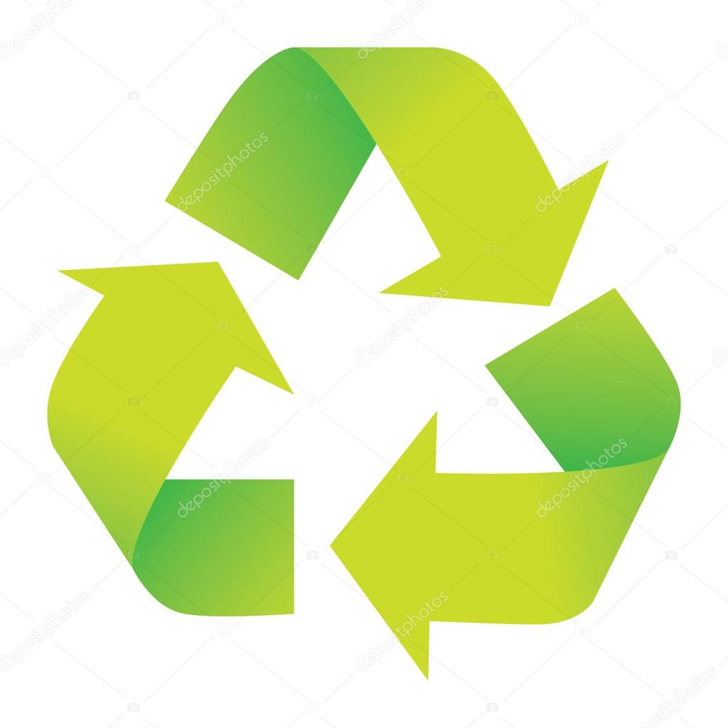 Recycle Symbol Isolated on White
