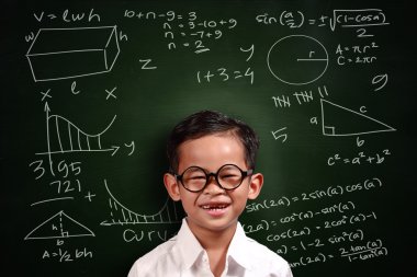 Küçük Asya öğrenci çocuk matematik dehası