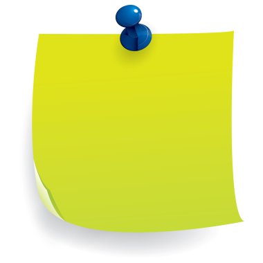 Not kağıdı itme ile