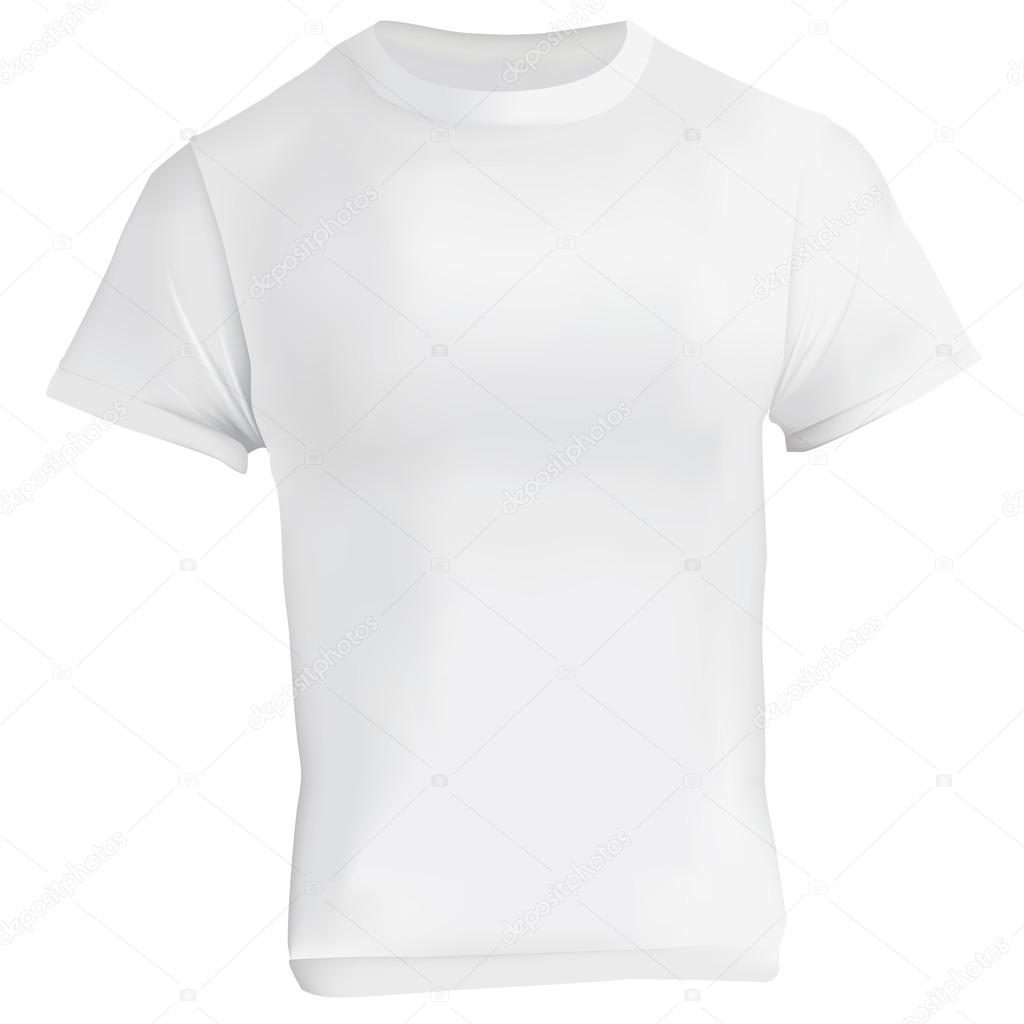 White Blank T-Shirt Design Template Stock Vector by ©airdone 94476300