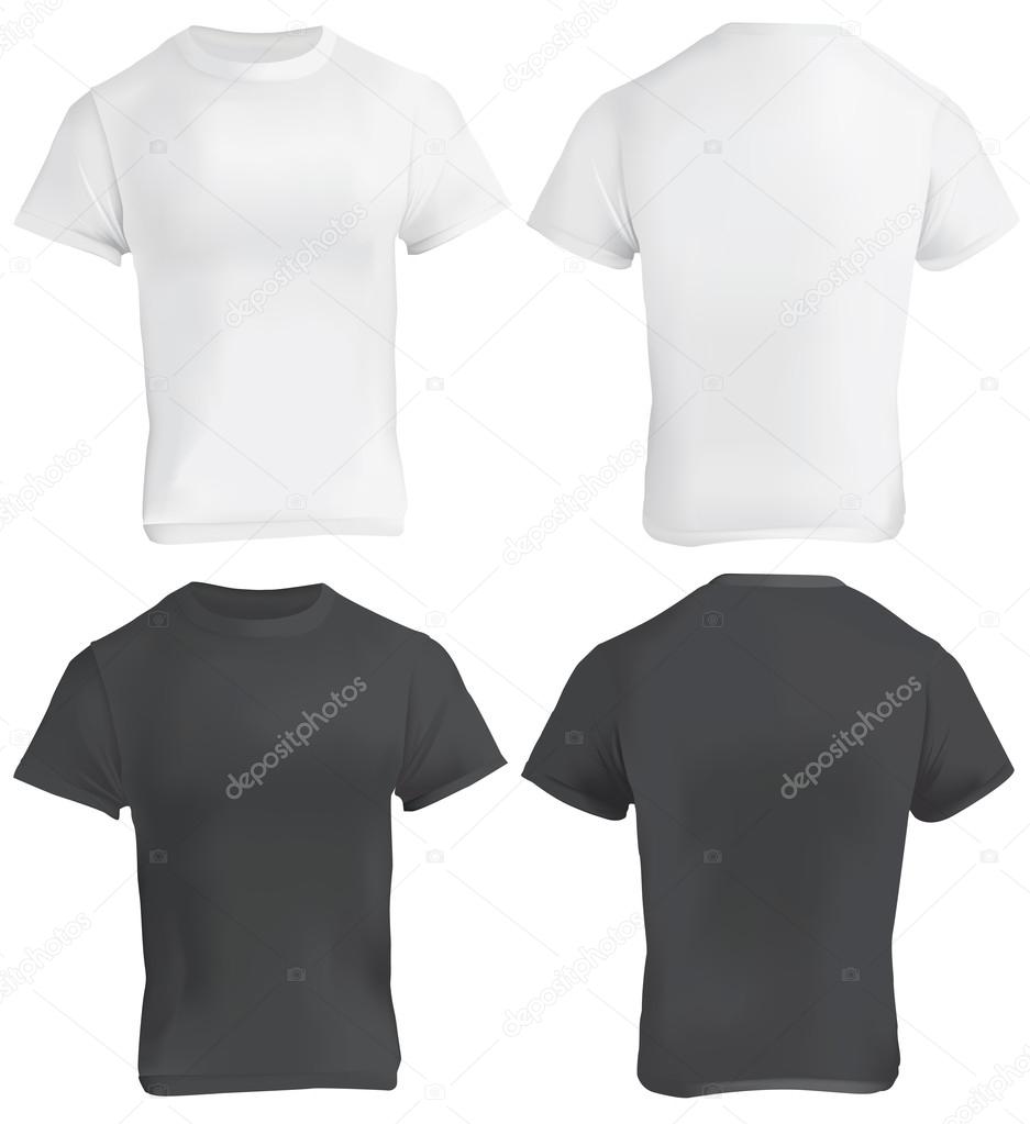 Vector Black Tshirt Template | escapeauthority.com