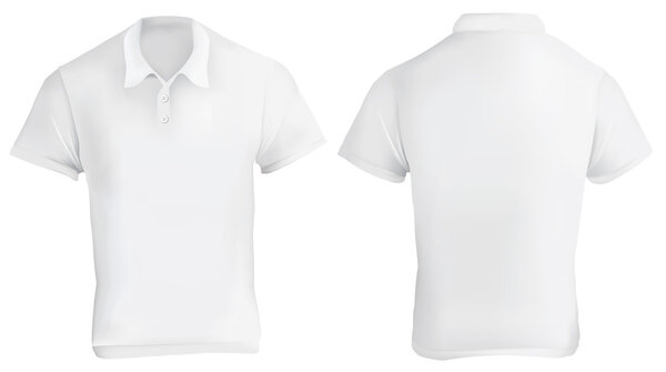 White Polo Shirt Design Template