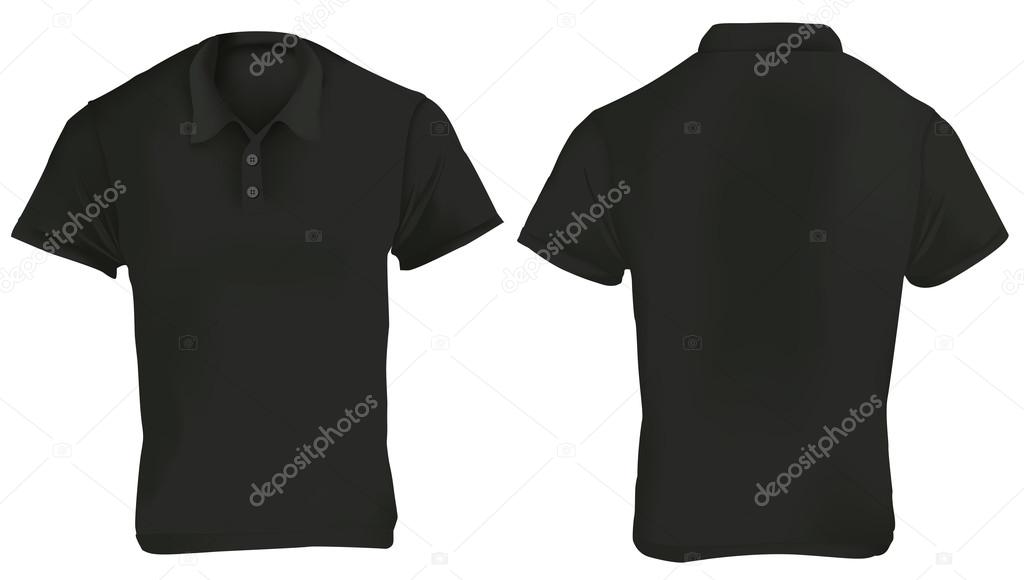 Black Polo Shirt Design Template — Stock Vector © airdone #94719844
