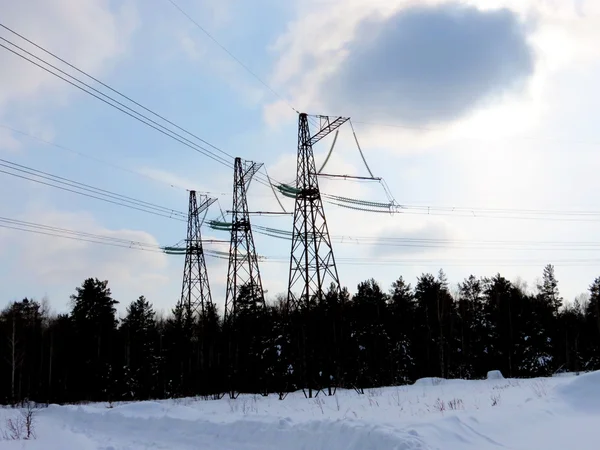 Electric substations in lifes of the person — Stock Photo, Image