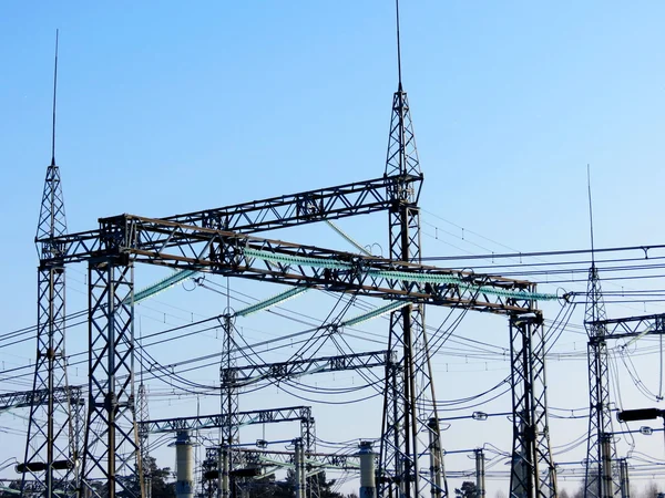 Elektrische onderstations in lifes van de persoon — Stockfoto