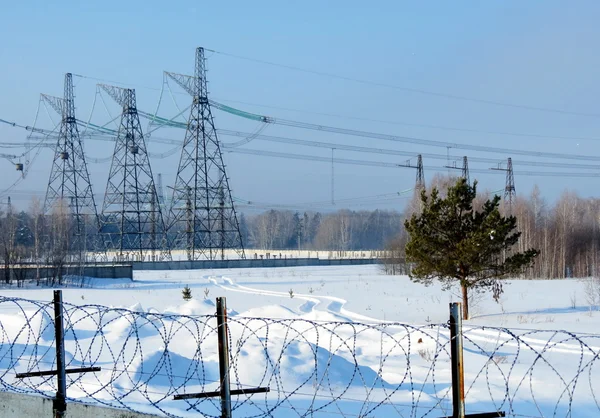 Elektrische onderstations in lifes van de persoon — Stockfoto