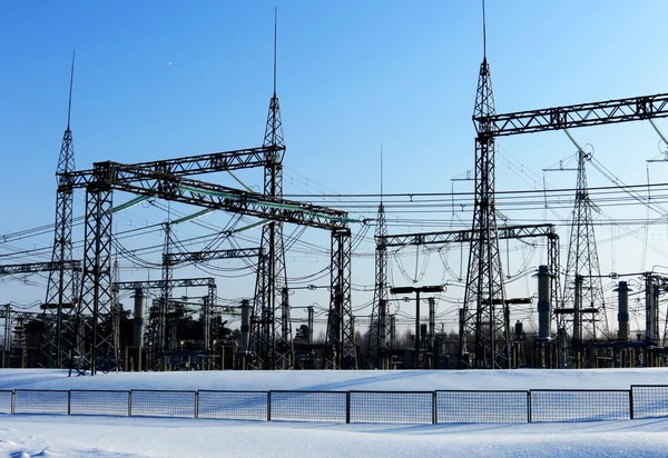 Electric substations in lifes of the person — Stock Photo, Image