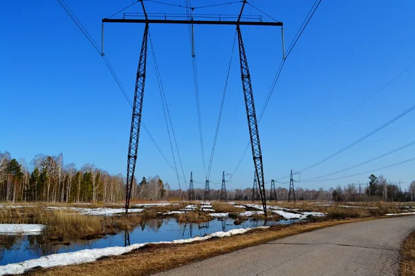 Sous-stations électriques Sibérie — Photo
