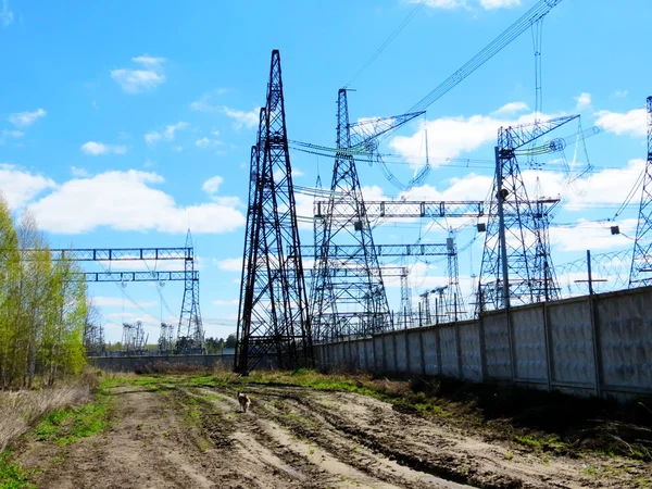 Elektrik Trafo Merkezleri Sibirya — Stok fotoğraf