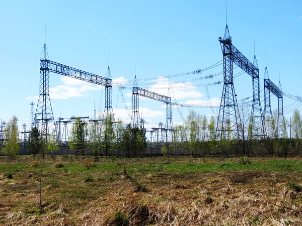Subestações elétricas Sibéria — Fotografia de Stock