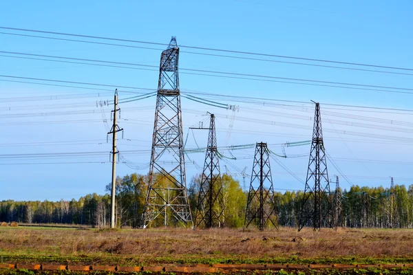 Electric substations Siberia — Stock Photo, Image