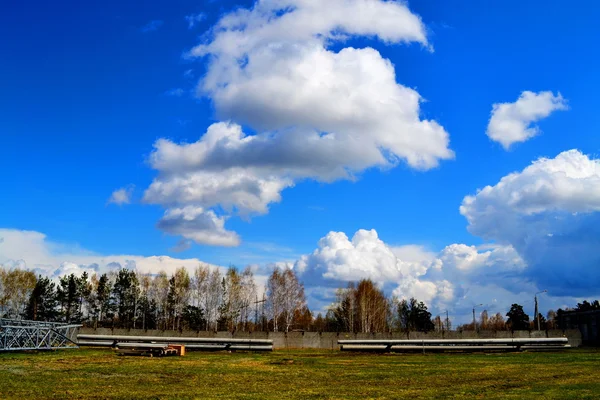 Umspannwerk Sibirien — Stockfoto