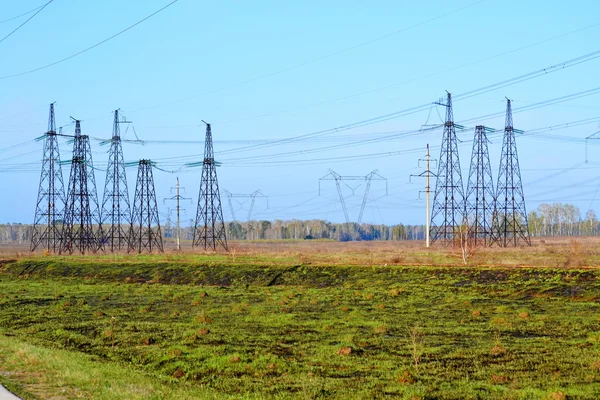 Elektrik Trafo Merkezleri Sibirya — Stok fotoğraf