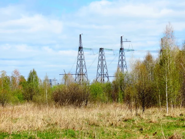 Elektrik Trafo Merkezleri Sibirya — Stok fotoğraf