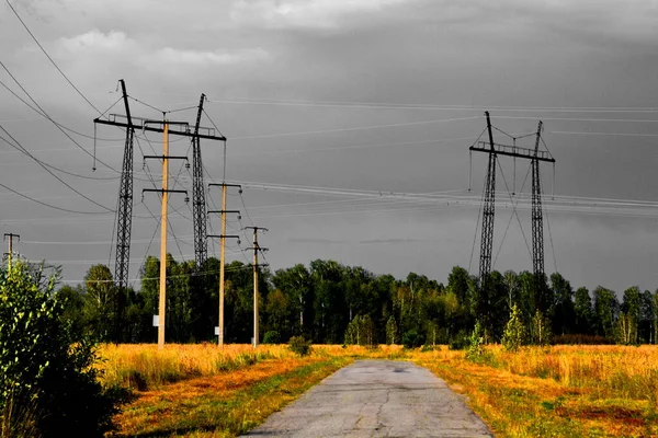 Elektropodstancii Віддає Дешеву Енергію Цілому Регіоні — стокове фото