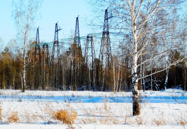 Elektropodstancii Ger Billig Energi Hela Regionen — Stockfoto