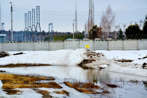 Elektropodstancii Dare Energia Buon Mercato Tutta Regione — Foto Stock